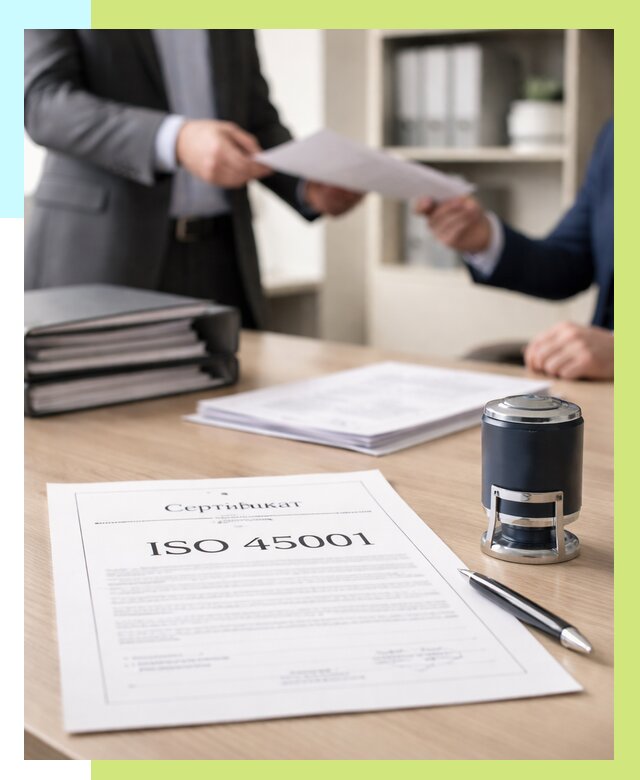 Сертификат ISO 45001 в Амурске под ключ от 46494 р. | Сертэкс